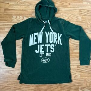 New York Jets NFL Women’s Green Lightweight Hoodie Long Sleeve Tunic Size S